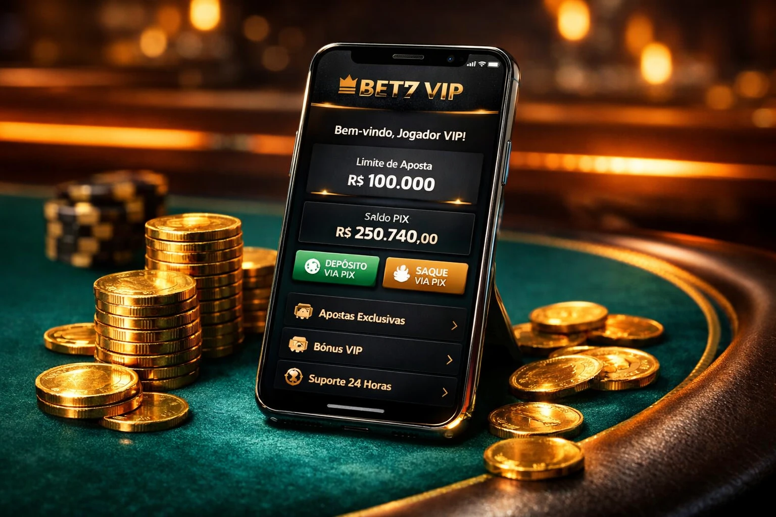Bet7 Brasil - Plataforma VIP exclusiva para grandes apostadores com saques altos via PIX